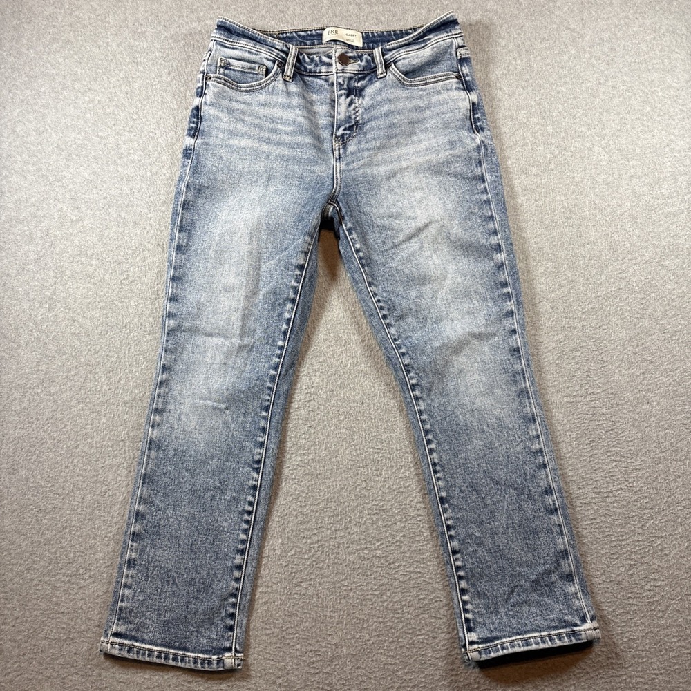 BKE GABBY Curvy Fit High Rise Sz 26 Light Wash Blue Jeans ABK1572 Preppy